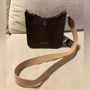 Michael Kors brown logo crossbody